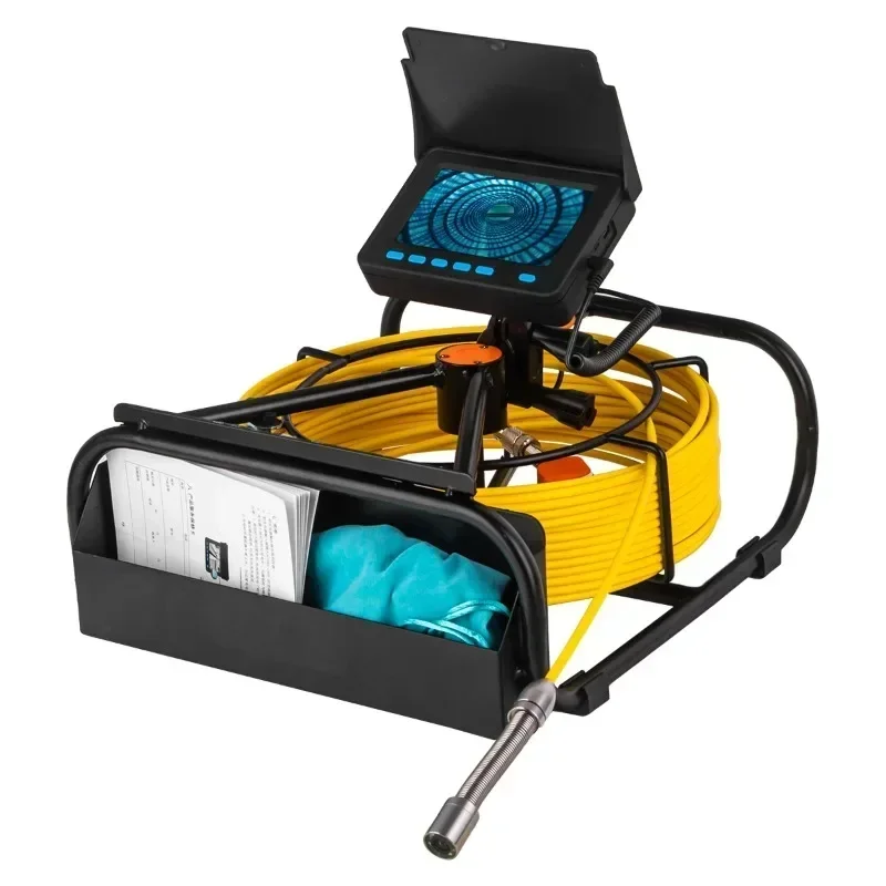 20M/30M/40M/50M 5Mm Cable Length Optional 17Mm Diameter Camera Head 1080P Drain Camera Pipe Inspection Sewer With Counter Meter