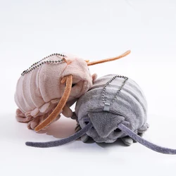 Simulation Giant Isopod Insect Pendant Nature Wild Magical Sea Ocean Plush Toy Stuffed Doll Animal Bag Key Chain Boy Girl Gift