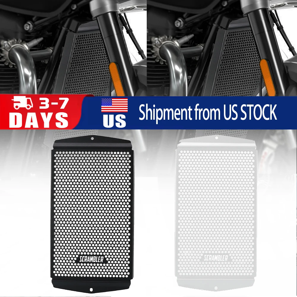 

Для Bonneville Bobber/Speedmaster Thruxton 1200 R/RS/TFC 2017-2024 2025 Защитная решетка радиатора Защитная крышка Street Twin 900