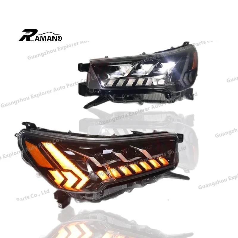 

New Hilux Revo Rocco 2021 Head Light 3 Lens Auto Lighting Systems for Toyota Hilux 2022 Headlights