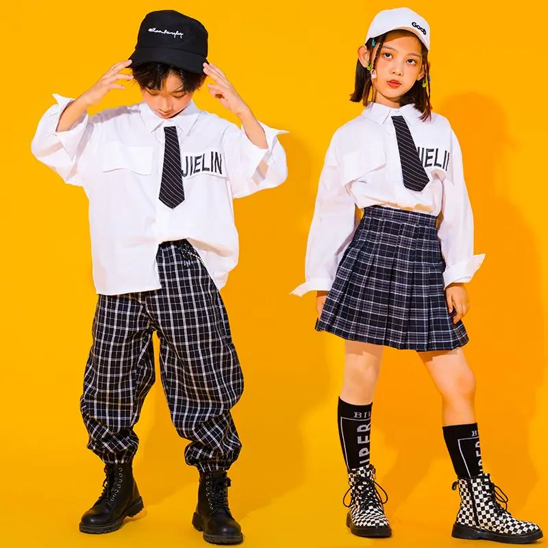 子供用ジャズダンス衣装、モダンなパフォーマンス、男の子、ヒップホップ、キッズ、制服、女の子のための洗練された服