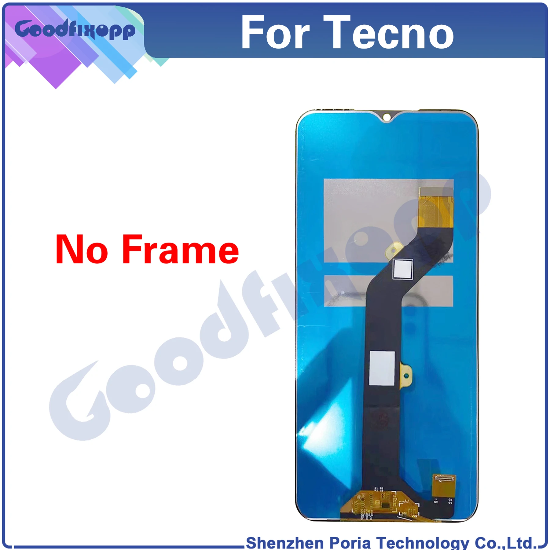 For Tecno Spark 8 KG6 KG6k Spark8 LCD Display Touch Screen Digitizer Assembly Repair Parts Replacement