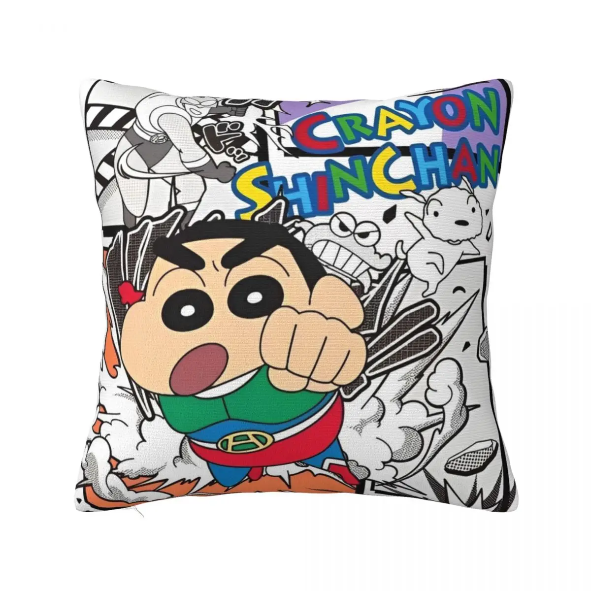 

Cute Crayon Shin-chan Cosplay Pillowcase Printed Polyester Cushion Cover Gift Anime Pillow Case Cover Sofa Dropshipping 18"