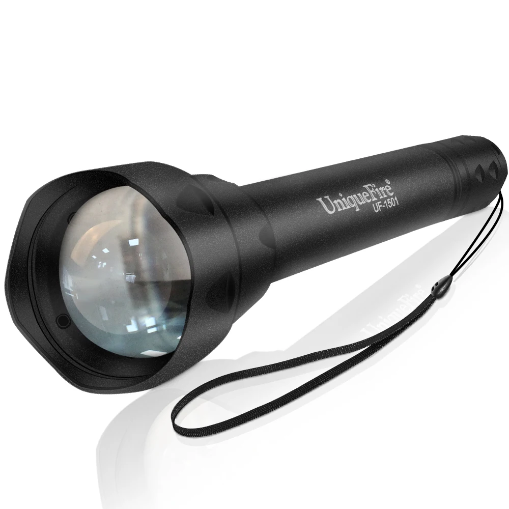 

UniqueFire 1501 38mm Convex Lens LED Flashlight IR850NM IR940NM 3 Modes Night Vision Zoomable Torch for Coyote Hog Predator