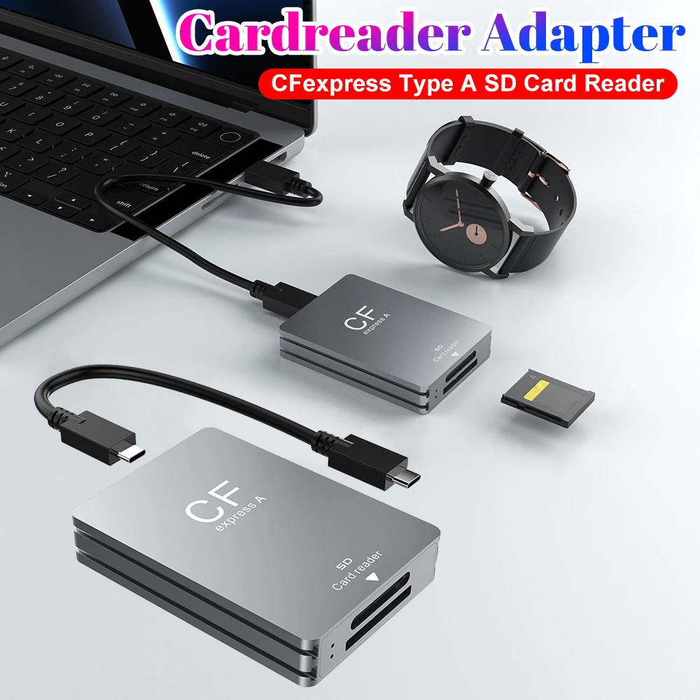 2-in-1-cfexpress-type-a-sdカードリーダー-カードリーダーアダプター-usb-32-10gbps-メモリカードリーダー-usb-c-to-usb-c-aケーブル付き-slr用