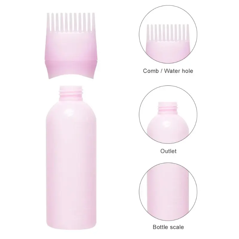 Applicateur de embaupour cheveux en plastique multicolore, d'extraction quotidien, peigne pour salon de coiffure, outil de coloration capillaire, 60ml