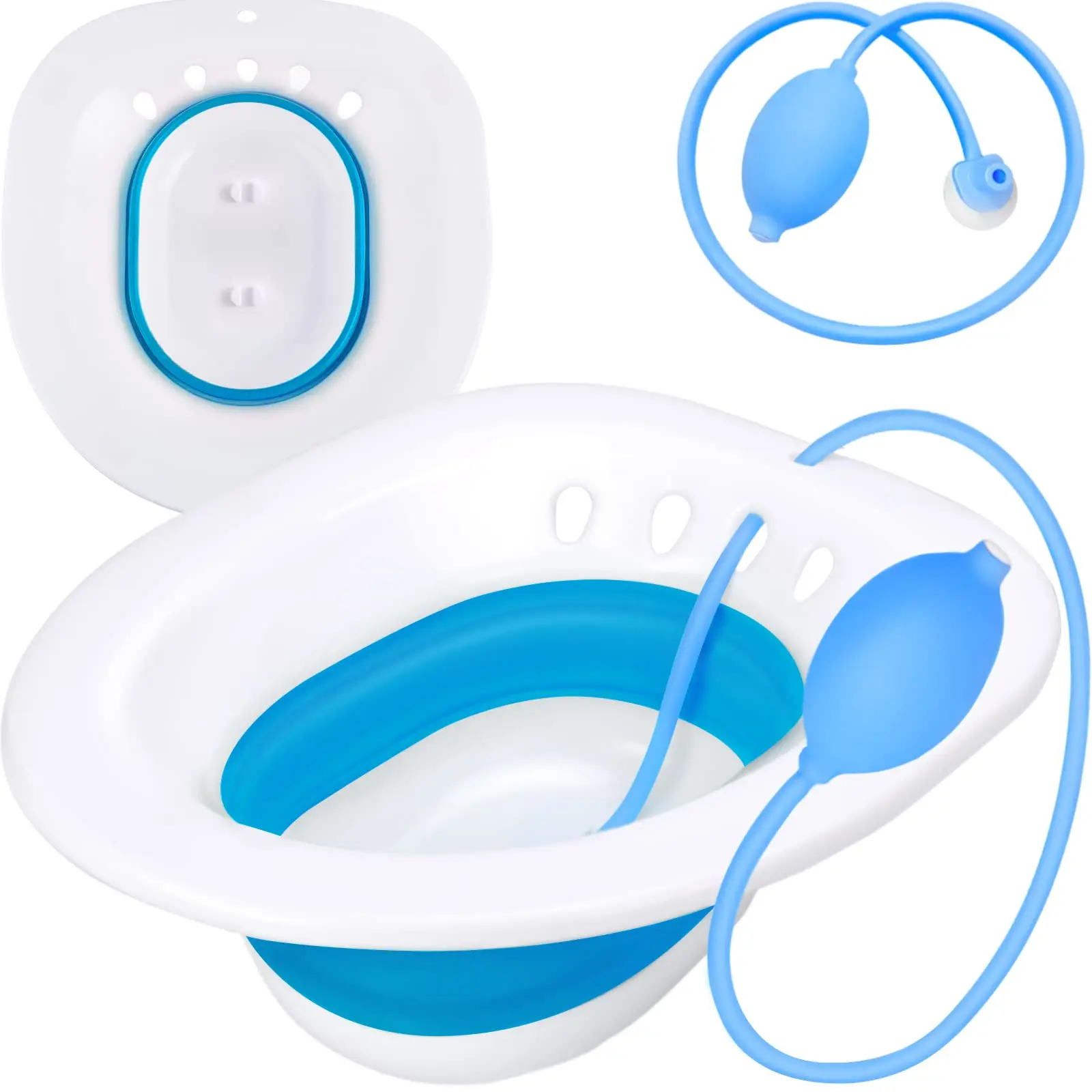 Sitz Bath Klappbares tragbares Bidet für Mutterschaft, selbstreinigende private Teile, postpartale Pflege, Badewanne, Hämorrhoidenbehandlung, Bidet
