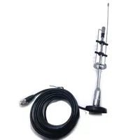 CBC-435 UHF VHF 145/435MHz Dual Band Antenna PL-259 Connector CBC435 and Magnetic Mount Base Adapter for Mobile Ham Car Radio