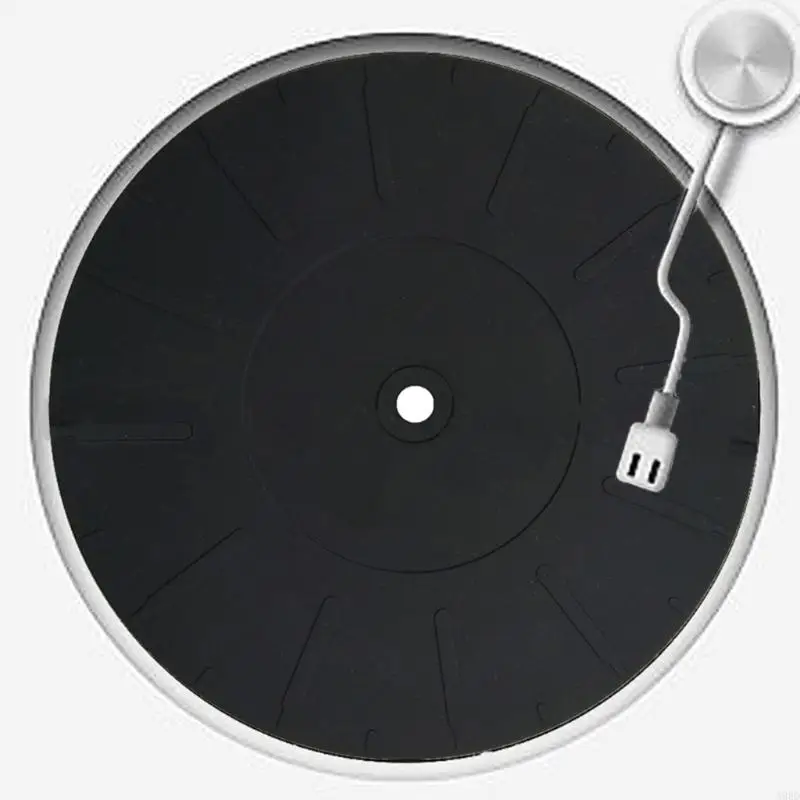 A9BD Plattenspieler Mat 170 mm Silikon-Slipmat für Vinyl für LP-Rekordspieler High-Fideli