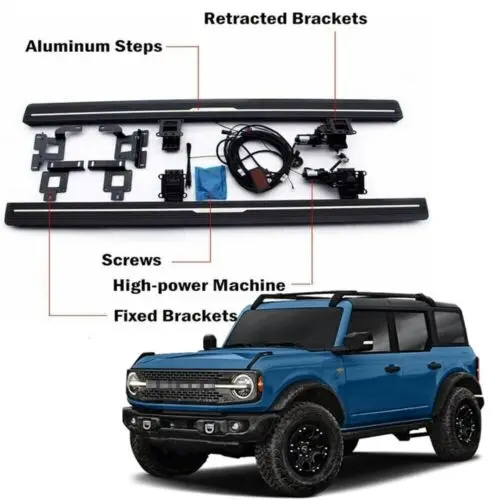 

Подходит для Ford Bronco 4 Door 2021-2023 складной электрический поднос Nerf Bar