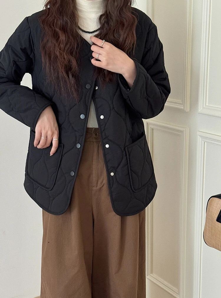 Parkas para mujer hasta la rodilla de invierno de poliamida rellenas de doble capa con múltiples bolsillos con cremallera funcional Techwear aislado senderismo Camping