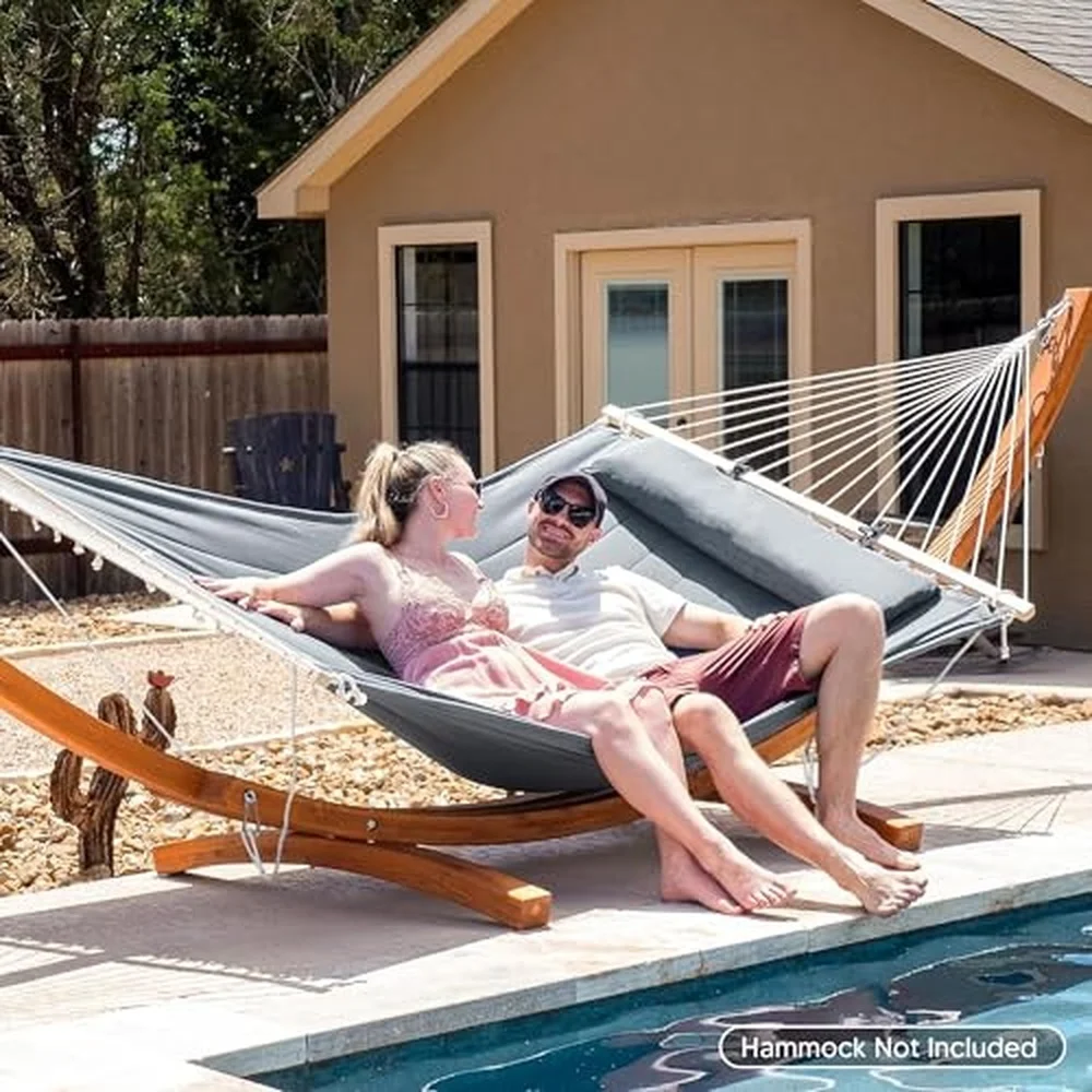 13.5 ft Wooden Hammock Stand Only 475 lbs Capacity