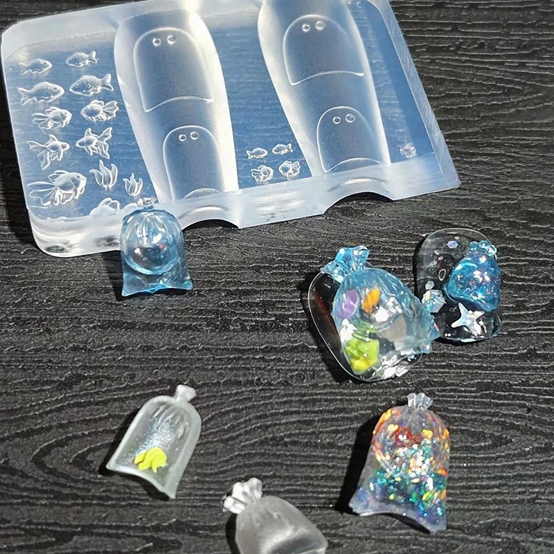 1/4 Uds. Molde 3D de serpiente para uñas de niña, molde para tallar de silicona, serpiente, decoración de uñas DIY, arte, belleza de uñas, encanto, molde de silicona para uñas