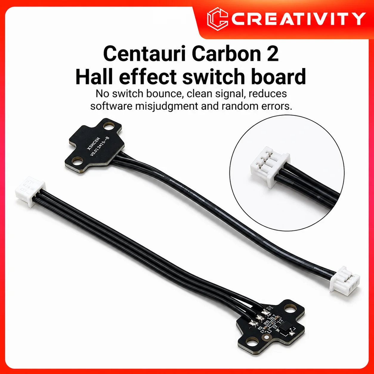 ELEGOO Centauri Carbon 2 Hall Effect Switch Board Closed-Loop Cutter Precision Sensor for CC2 Filament Detection 3D Printer Part