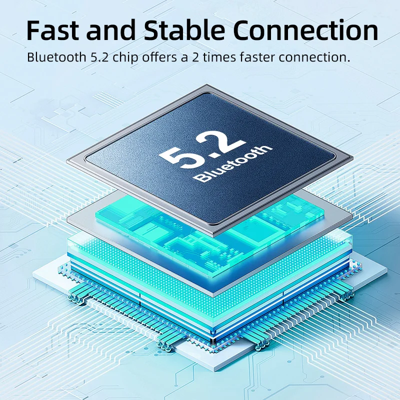 QCY-C2 Fones De Ouvido Magnéticos Neckband, Fone De Ouvido Sem Fio, Bluetooth 5.2, 50H Long Standby, Headset Esportivo, 0.068s, Baixa Latência Earbud