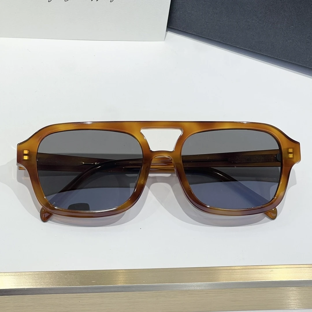 DIXIE Fashion Street Square النظارات الشمسية النساء النظارات جسر مزدوج النساء تصميم الإناث النظارات الشمسية ظلال في الهواء الطلق #4