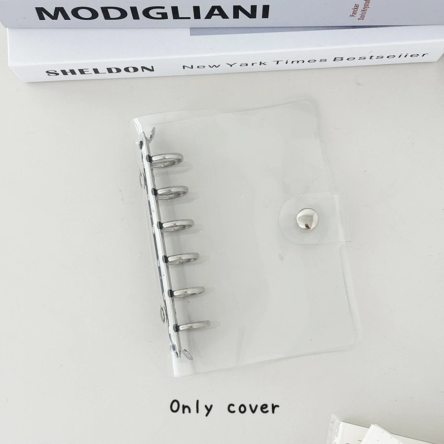 Sharkbang A7 Clear Binder Notebook, Monats-/Dot-/Gird-/Line-Binder-Tagebuch, A7 Ring Journal Handbuch – Detail 8