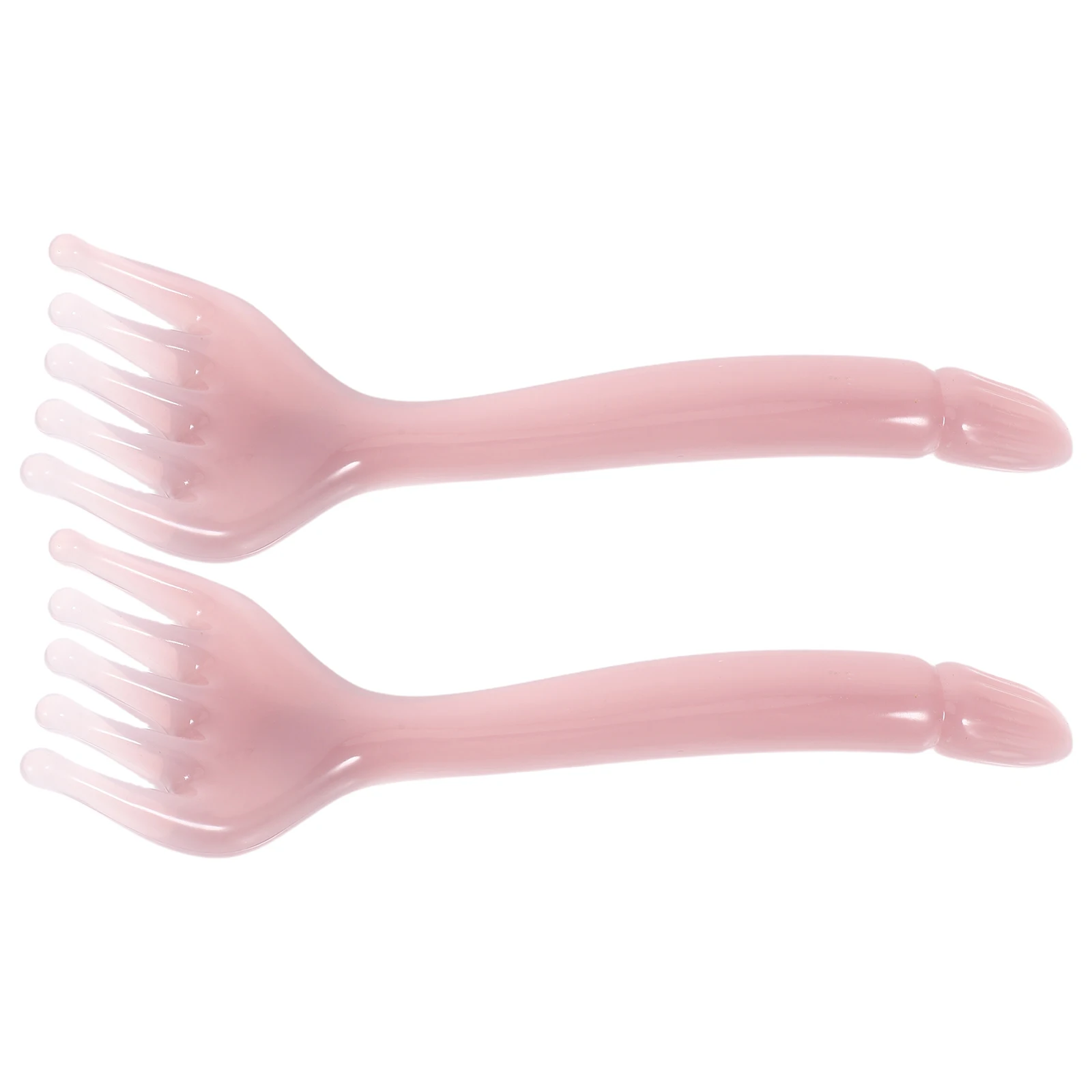 

2 Pcs Five Claw Scalp Comb Resin Massage Tool Gua Relaxation Comb for Hair Neck Jaw Travel Portable Green