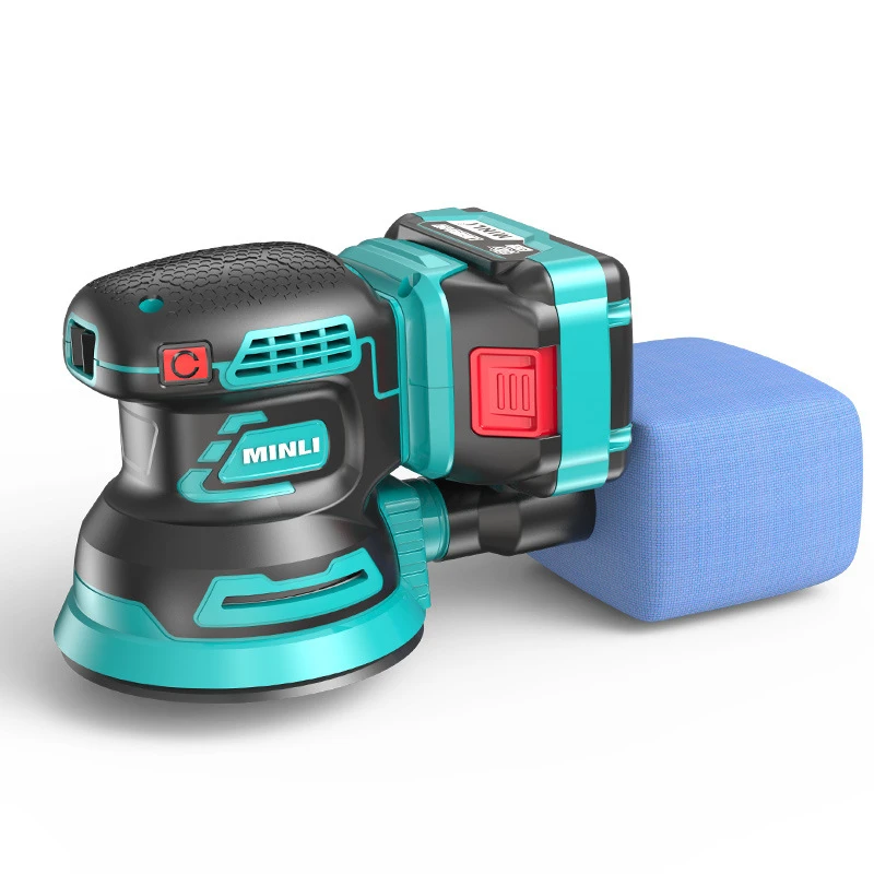 3/6Speed Rechargeable Random Orbital Sander, Handheld Electric Wood Metal Polishing Grinder Portable Cordless Sanding Machine