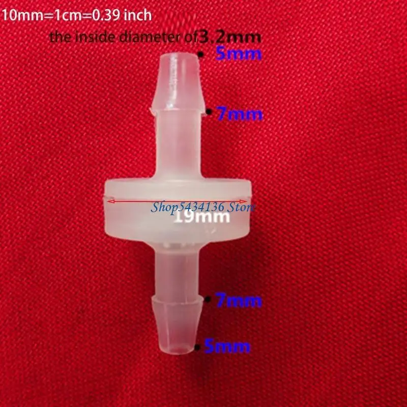 H7ED تحقق من Val ve Barb خرطوم الحرارة/الزيت/الحمض/مقاومة الأوزون 5/6/7/8 مم/5-M10 1 قطعة