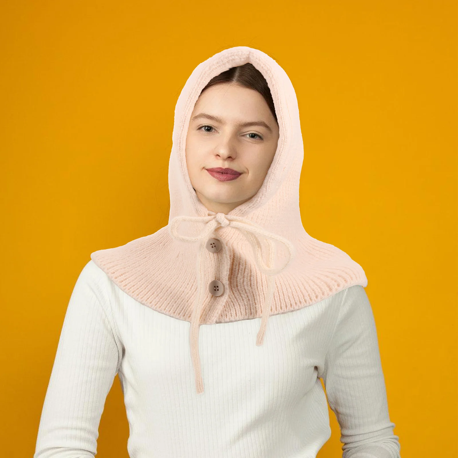 بسيطة أنيقة قطعة واحدة وشاح قبعة للنساء الدافئة محبوك الشتاء أغطية الرأس مريحة تناسب العصرية في الهواء الطلق الإكسسوار 2024