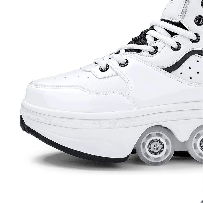 Children Roller Skate Shoes For Girl Boy Kids Casual Sneakers With Wheels Women Man Sports Lights Up Led Shoes USB Charging