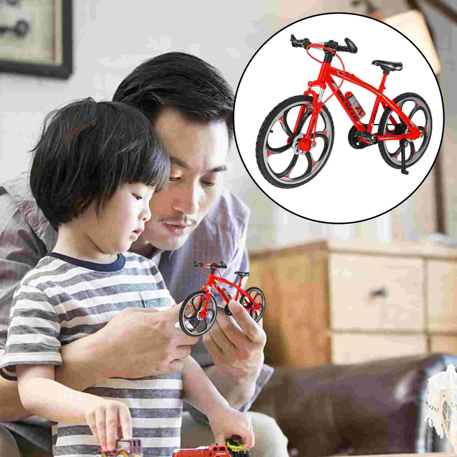 Finger Bike Lightweight Toy Kid Interesting Portable Fingertip Desktop Competitive Sports Prop Ferroalloy Movement