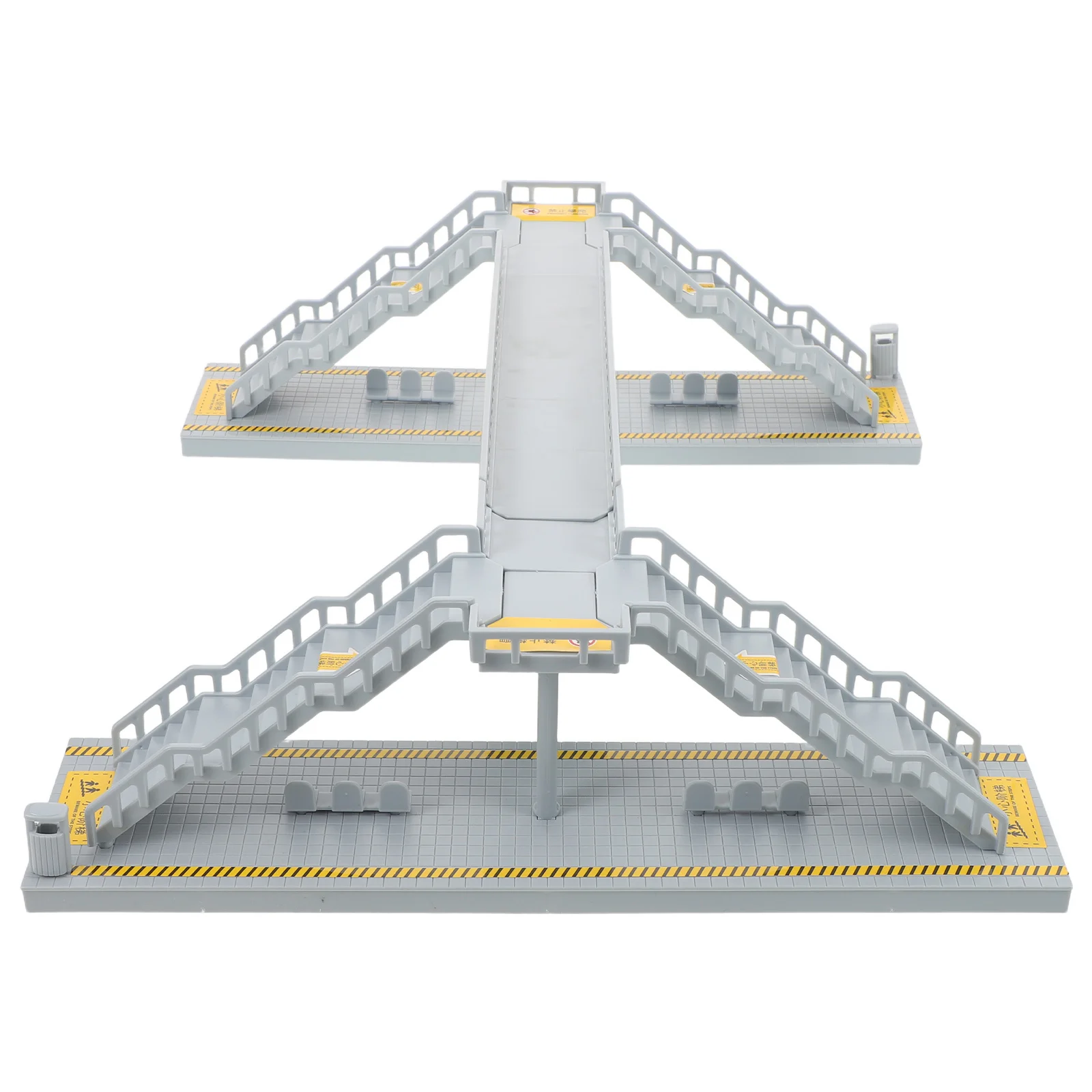 واقعية المناظر الطبيعية الحضرية جسر المشاة البلاستيك دائم العلوي جسر لتقوم بها بنفسك عدة لبناء تخطيط السكك الحديدية لطاولة الرمل
