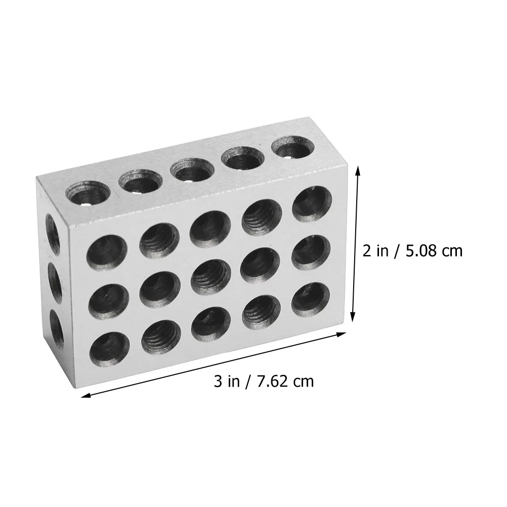 

2pcs Spacer 3x2x1 Inch Precision Steel Vise Parallel Block Machining Tools Vise Parallel Pad Hardened Blocks Gauges