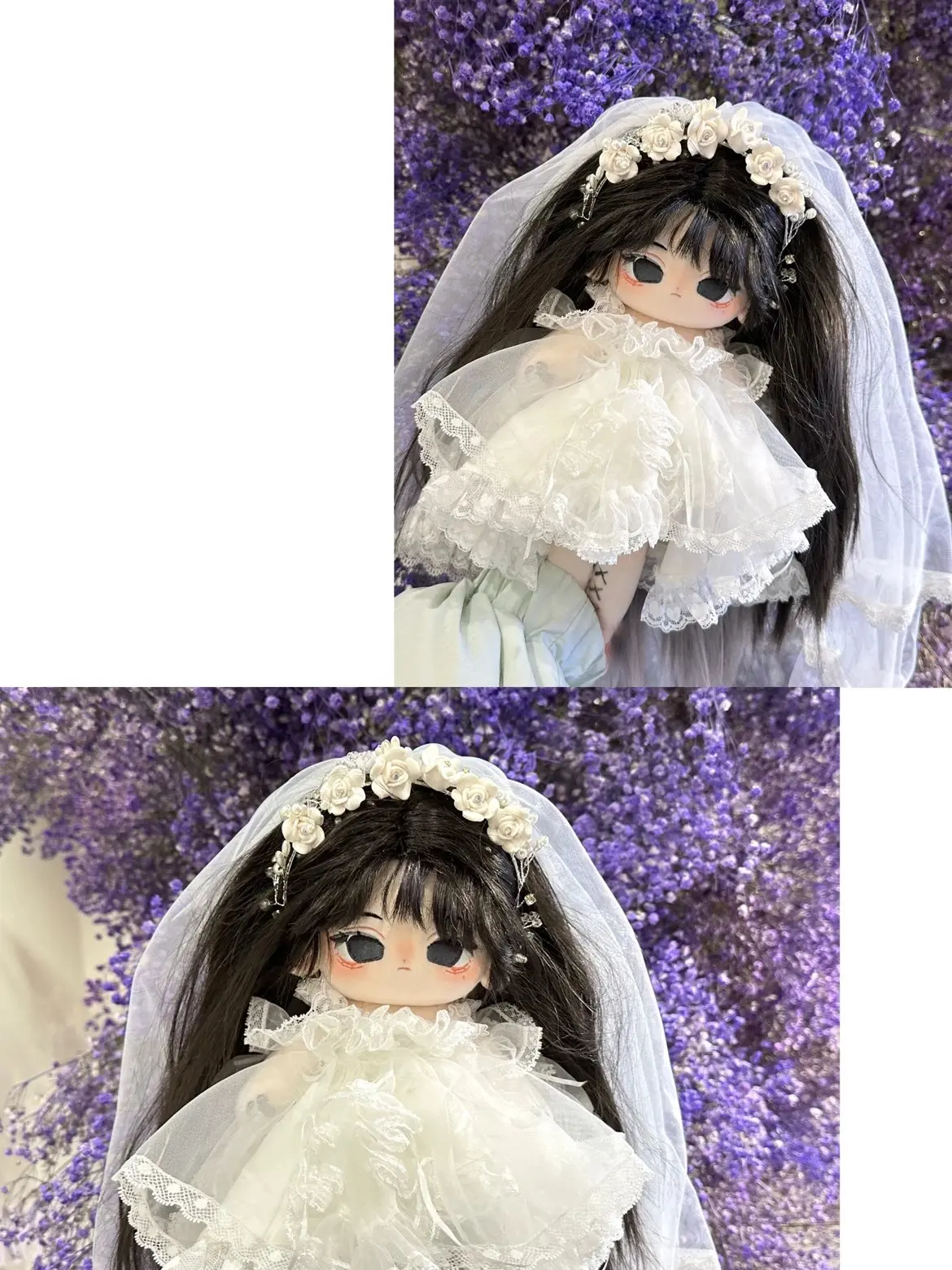 Anime Role Attributes Li Dai Alice Royal Princess Kawaii Stuffed 30CM Long Hair Wig Legs Plushie Plush Cotton Doll Toy For Kids