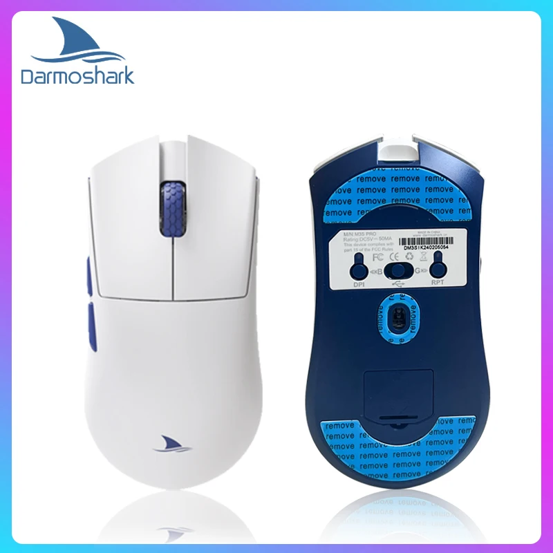 

Беспроводная Bluetooth оптическая игровая мышь Darmoshark M3SPRO N52840 PAM3395 26000K DPI RGB подсветка мыши для компьютера ПК Поддержка 4K