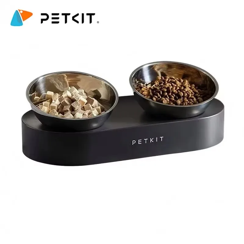 Original Petkit Pet Dishes Feeding Bowl Prevent Kitty Spinal Fatigue Adjustable Height Feeder Bowls Water Drinking Cat Bowls