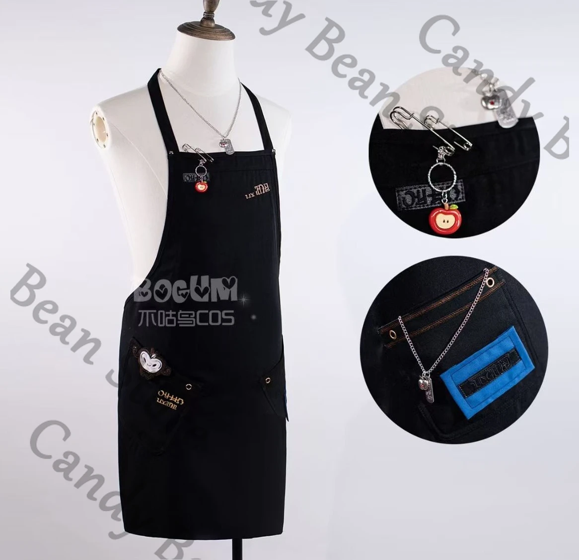 

Anime Love and Deepspace Caleb Cosplay Apron Props Cartoon Waist Cloth Sarong Pinafore Clothing Costume Prop Adorn Gift