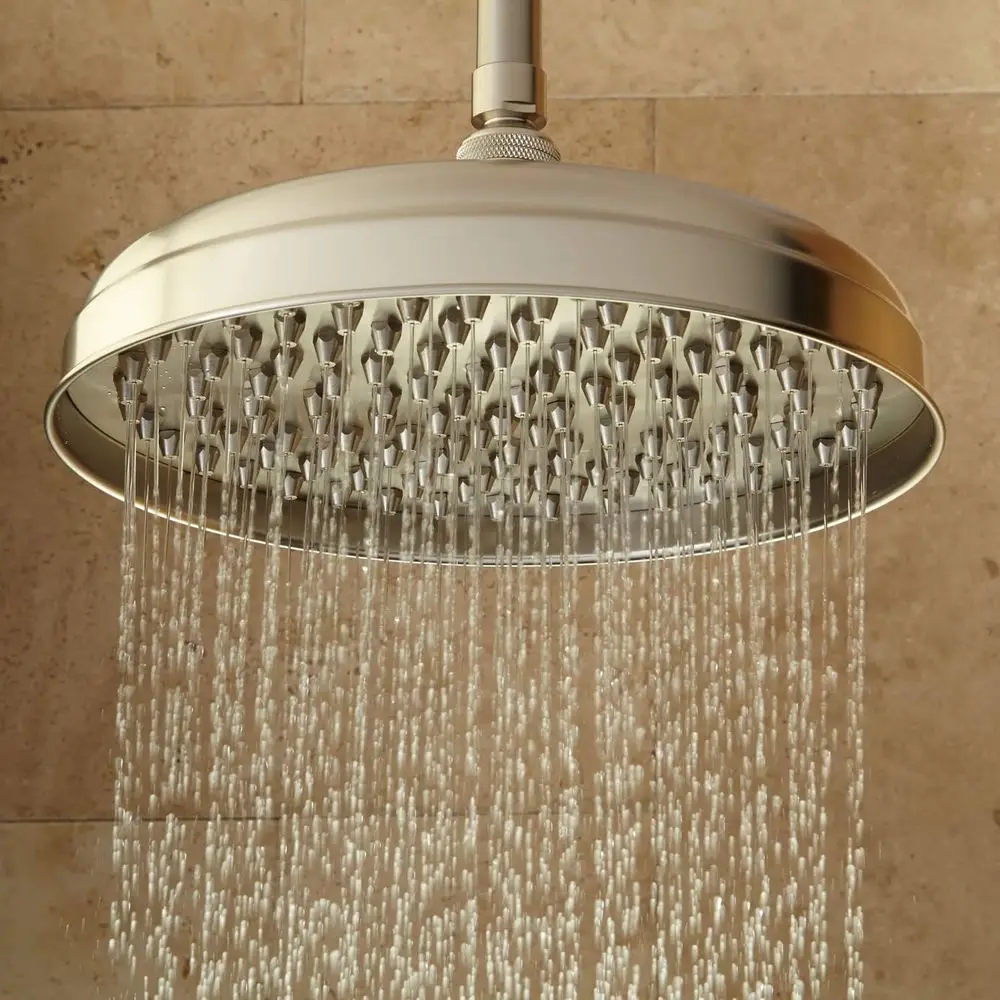 

12 Single-Function Rain Showerhead - Brushed Nickel Finish