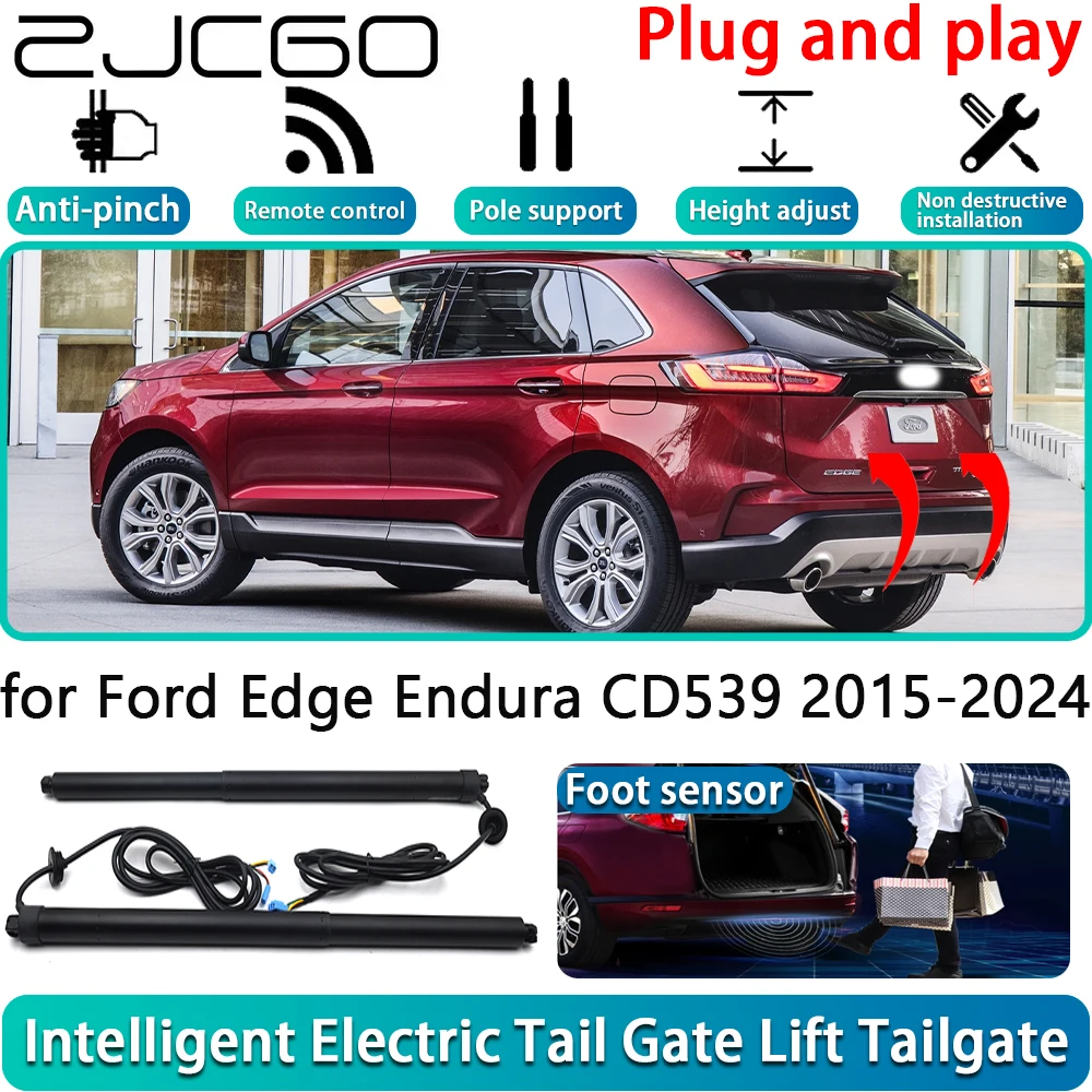 

ZJCGO for Ford Edge Endura CD539 2015-2024 Electric Powered Tailgate Power Liftgate Automatic Tailgate System With Foot Sensor