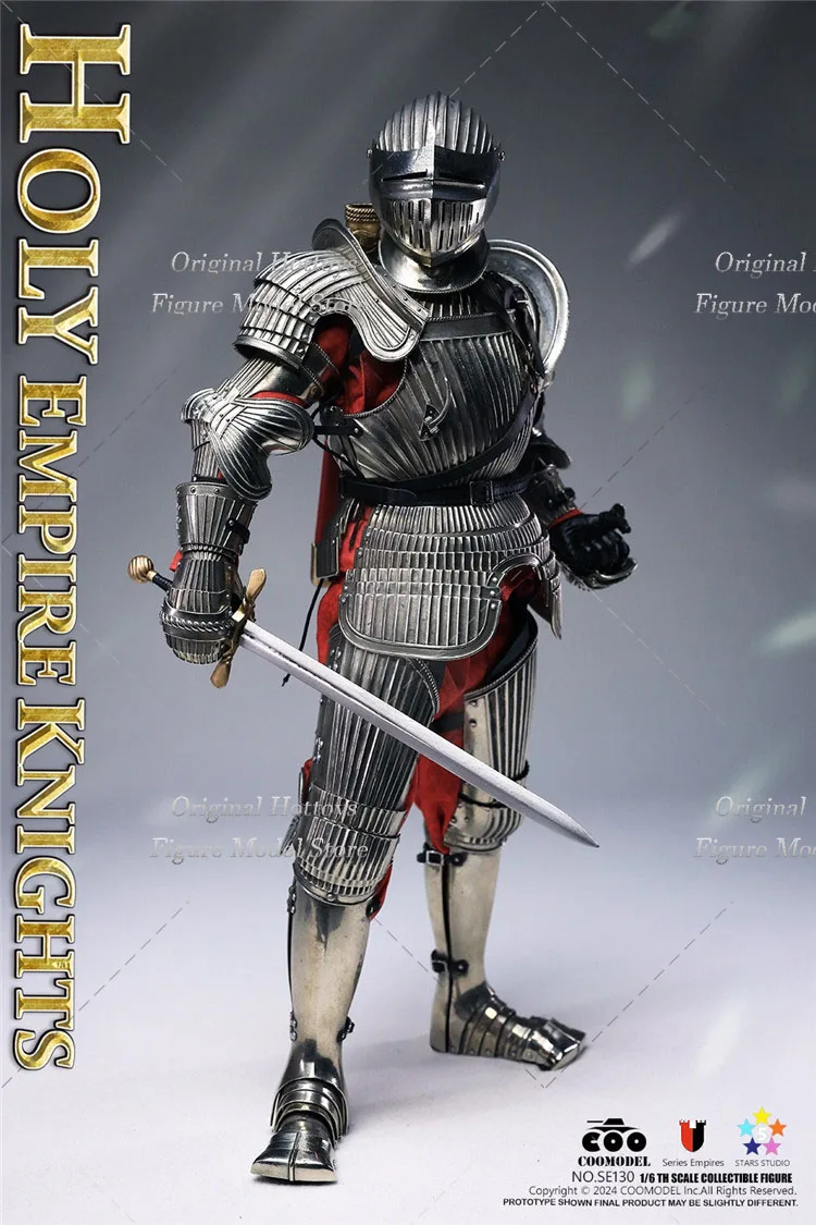 COOMODEL SE130 1/6 Soldier Imperial Series Holy Empire Knight Cupronickel Commemorative Edition Full Set 12'' Action Figure Toys