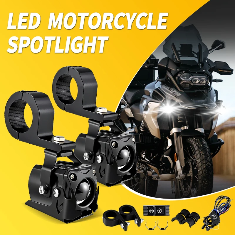 

Комплект модернизированных ярких фар для мотоциклов BMW R1200GS LC, R1250GS Adventure ADV, F750GS, F850GS 2018-2021: вспомогательные противотуманные фары