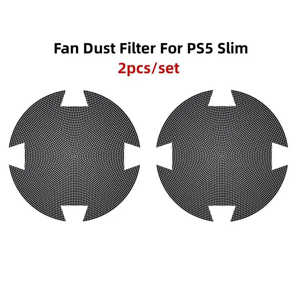 2Pcs For PS5 PRO Console Dust Filter Dustproof Mesh Case Cover Easy Cleaning Faceplate Ventilator Game Accessory For PS5 PRO