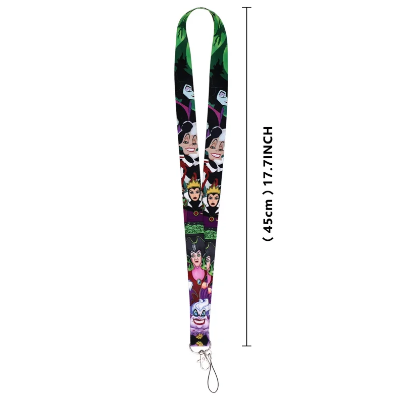 DSN Villains Kartenhalter Böse Königin Halsband Schlüsselanhänger ID Bus Kreditkartenhalter Hangseil Lanyard Schlüsselringe Lanyard – Detail 4