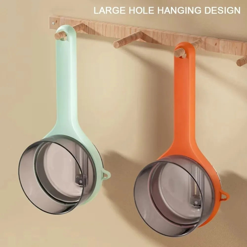 Splash Prevention Storage Type Paring Knives Non-Slip Handle with Storage Bucket Vegetable Peeler Washable Ergonomic
