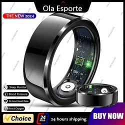 2024 New Smart Ring Men Blood Oxygen Heart Rate Blood Pressure Sleep Monitor Sport Intelligent Health Ring Women For Android iOS