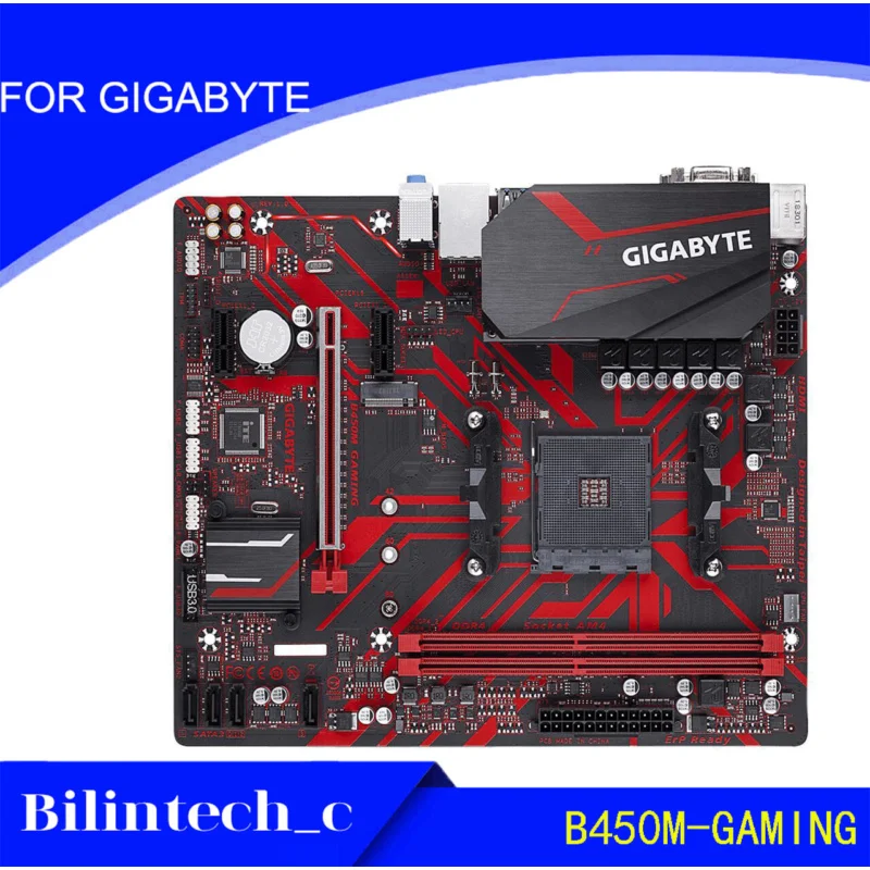 FOR GIGABYTE B450M-GAMING 64GB B450 AMD AM4 M-ATX Motherbroad Test ok