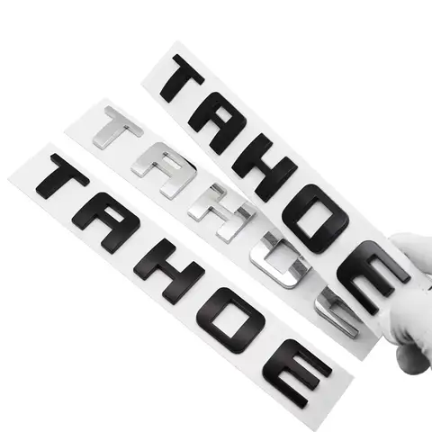Chevrolet TAHOE 수정 된 차량 로고 용 새로운 자동차 부품 ABS 뒷 트렁크 스티커 픽업 도어 배지 데칼