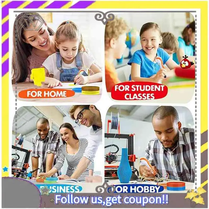 Новые стержни для нити для 3D-ручек 10 м, 1,75 мм, многотипная нить PLA, 20 цветов, для искусства и детей, совместимые с большинством 3D-ручек Durabl