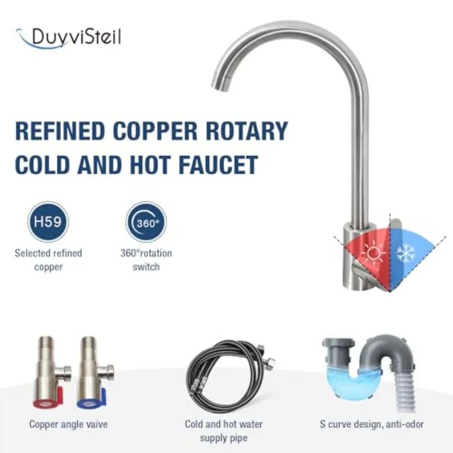 Évier à Double bol autoportant T304, ensemble d'évier utilitaire en acier inoxydable pour restaurants commerciaux, cours ou utilisation en cuisine avec