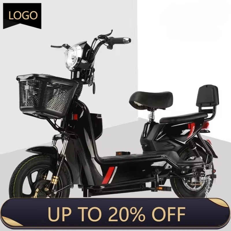 QQA 14-Inch stepper 350W 48V 3-speed brushless electric bicycle with pedal assist system, dual suspension, LCD display, suitable