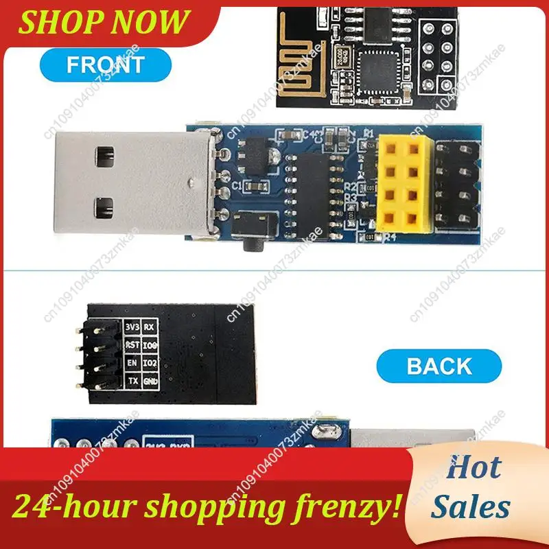 البيع اليومي 3X USB إلى ESP8266 اندلاع CH340C ESP-01S Prog Wifi مبرمج تنزيل محول مع إعادة تعيين دائرة التنزيل التلقائي