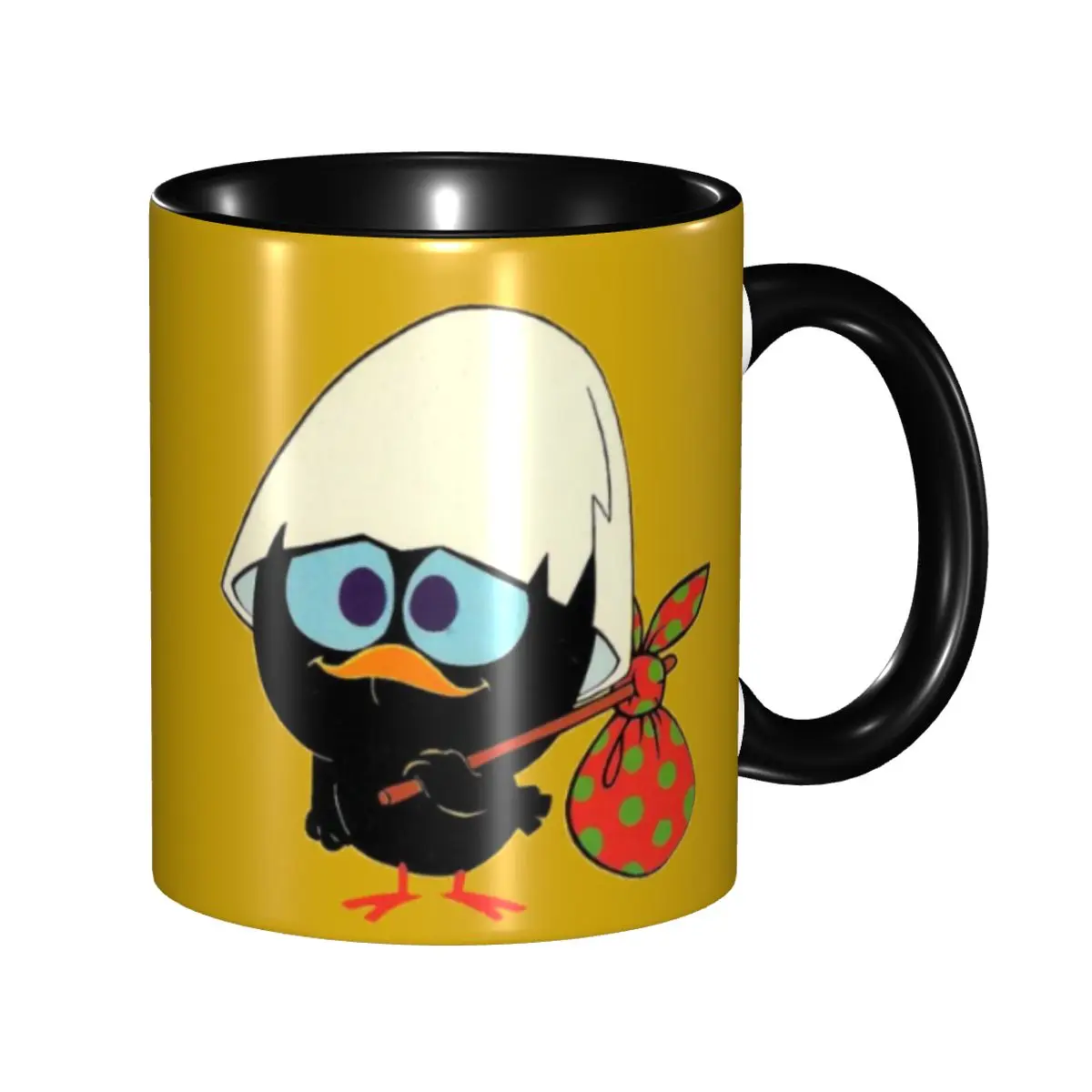 

Custom Kawaii Calimero Chiken Coffee Mugs DIY Cartoon Anime Ceramic Tea Milk Cup