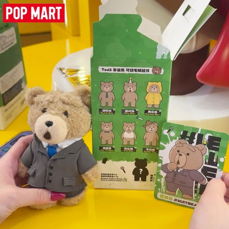 

New Arrival Pop Mart Ted2 Series Blind Box Cute Teddy Bear Doll Toy Desktop Ornament Collectible Pendant Decor Birthday Gift