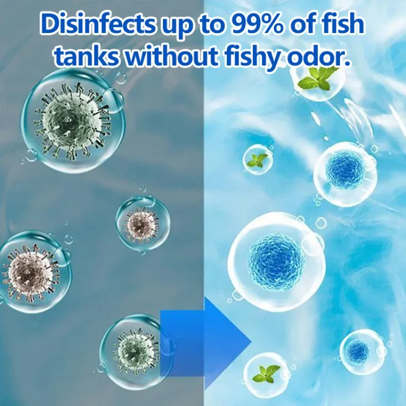 Fish Tank Algae Remover Fish Tank Water Purification Tablets Purify Water Clear Clarifying Agent Stand To Remove Odor